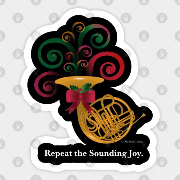 Repeat the Sounding Joy Sticker by Deborah Goschy